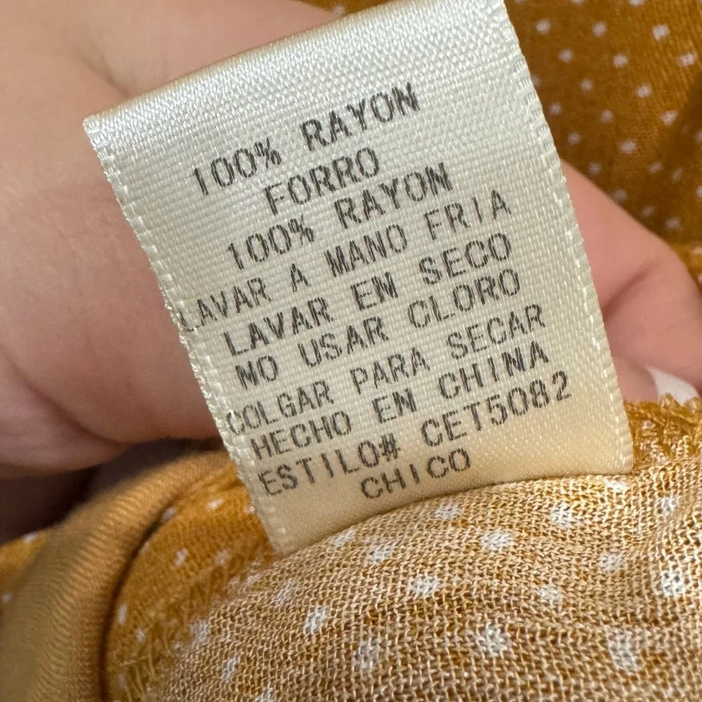 NWT Everly mustard faux wrap top ❤️ - Picture 7 of 8